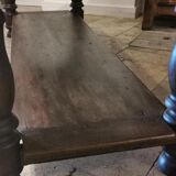 Table de drapier en noyer XIX