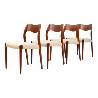 Set of Four Chairs by Niels Otto Møller Model No.71