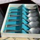 Set of 6 Vintage Fruit or Ice Cream Spoons Model Uniplat