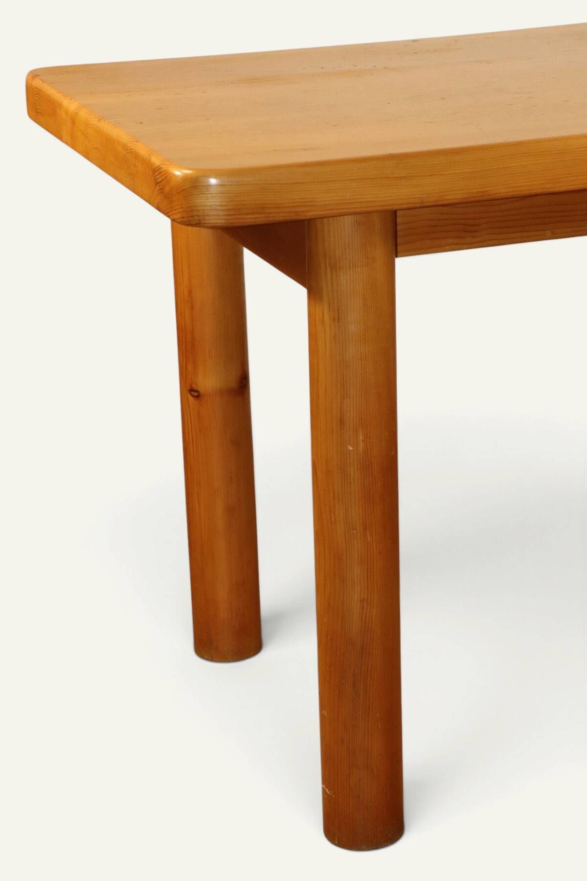 Table René Martin en pin massif moderniste, 1960