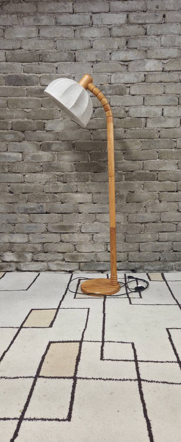 Danish pine floor lamp 1970