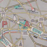 Old school map France/Paris No.48 Hatier edition