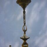 Lustre Empire en bronze et laiton doré