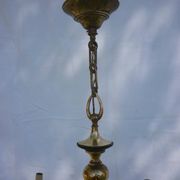 Lustre Empire en bronze et laiton doré