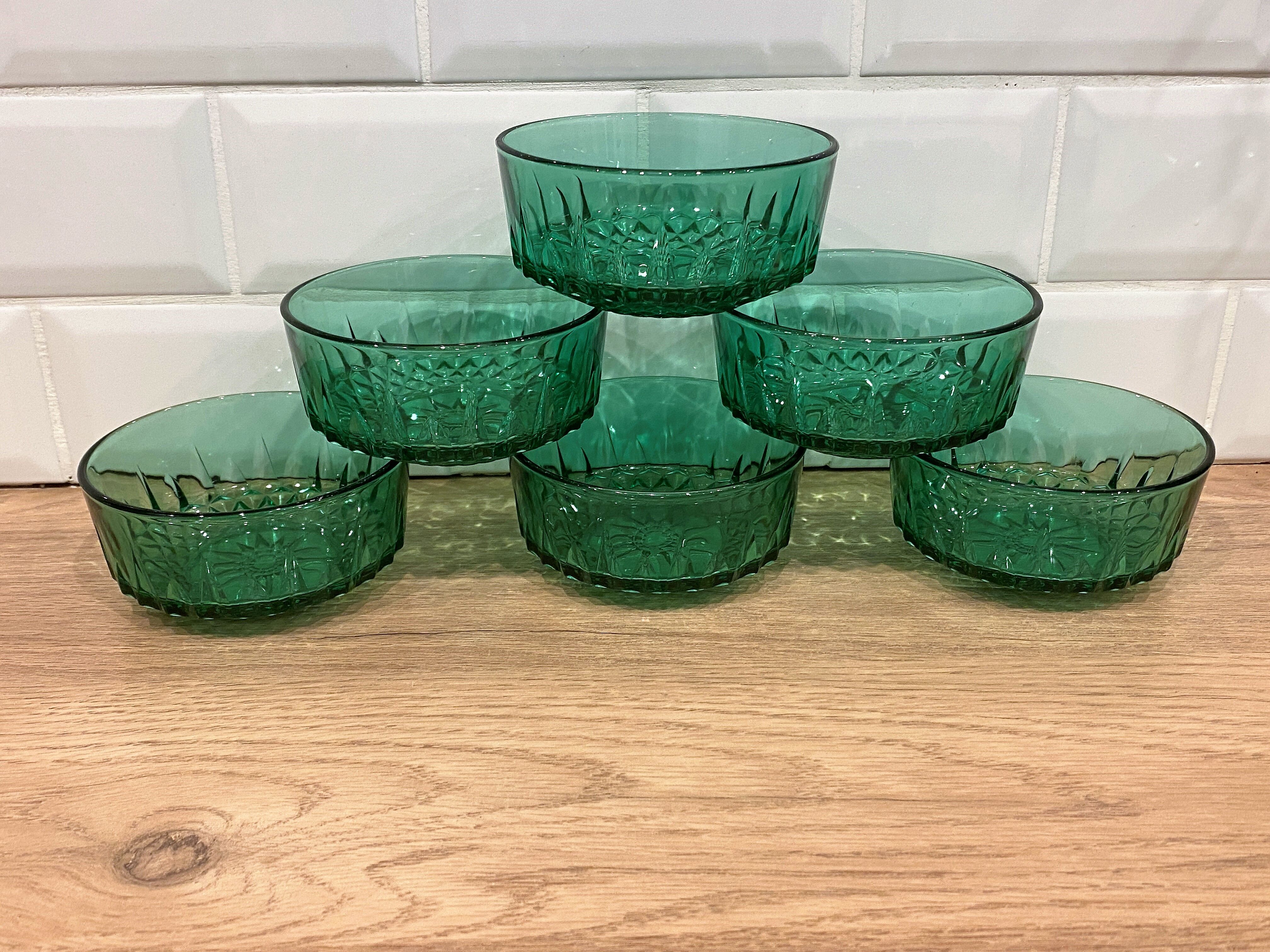 Arcoroc Green Dessert Service