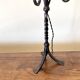 Wrought iron lamp, 2M fabric cable, conical lampshade
