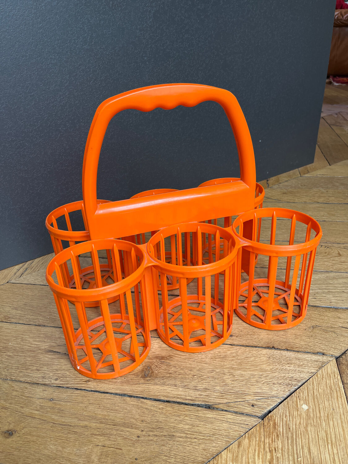 Orange bottle basket
