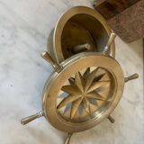 Cendrier rose des vents en laiton massif