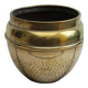 Cache-pot en laiton doré
