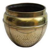 Gold brass plant pot