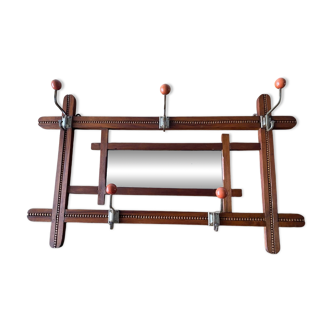 Art Deco wall coat rack
