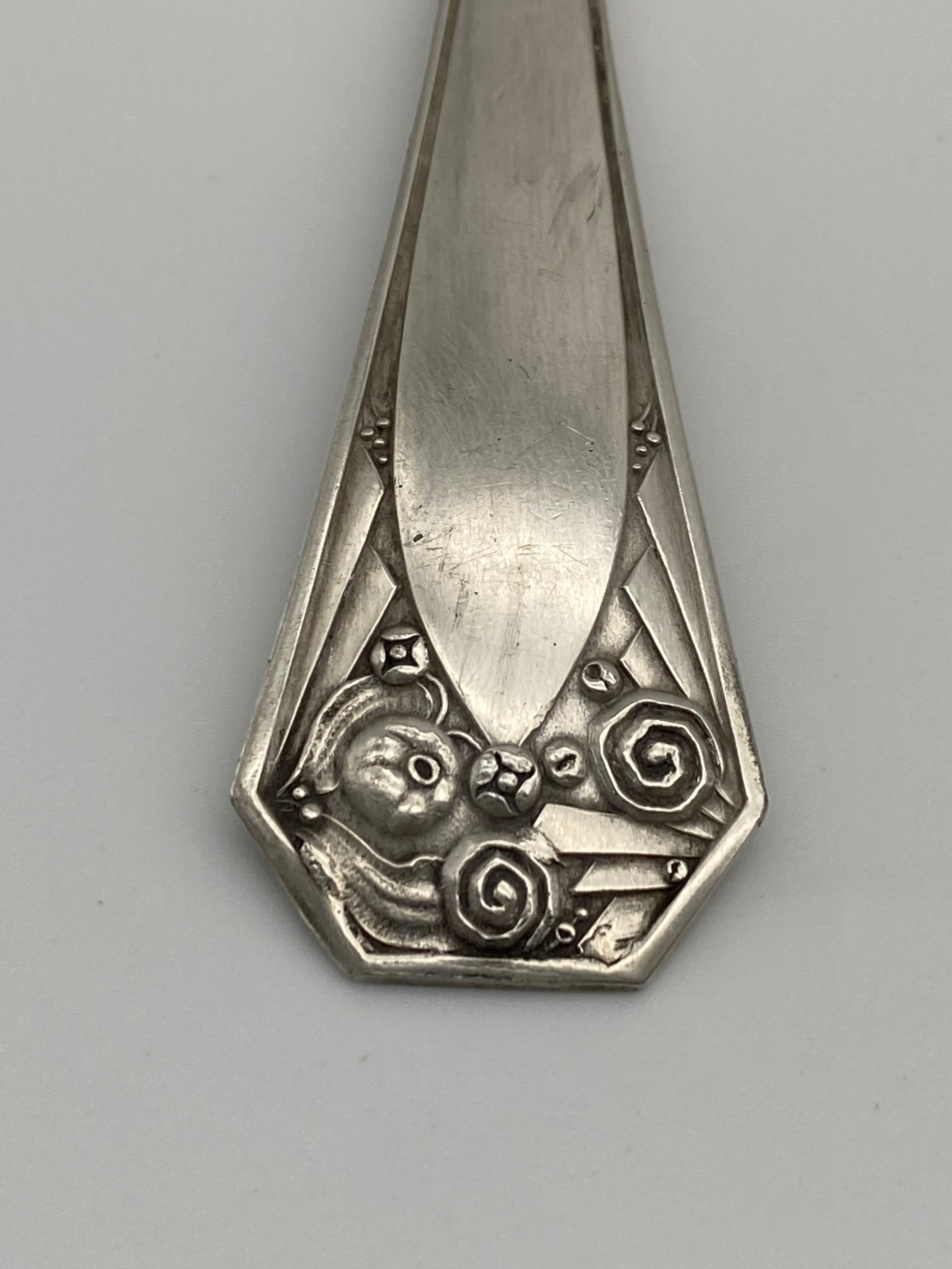 Couverts Art Déco en metal argenté