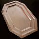 Silver metal tray 41 cm x 28 cm