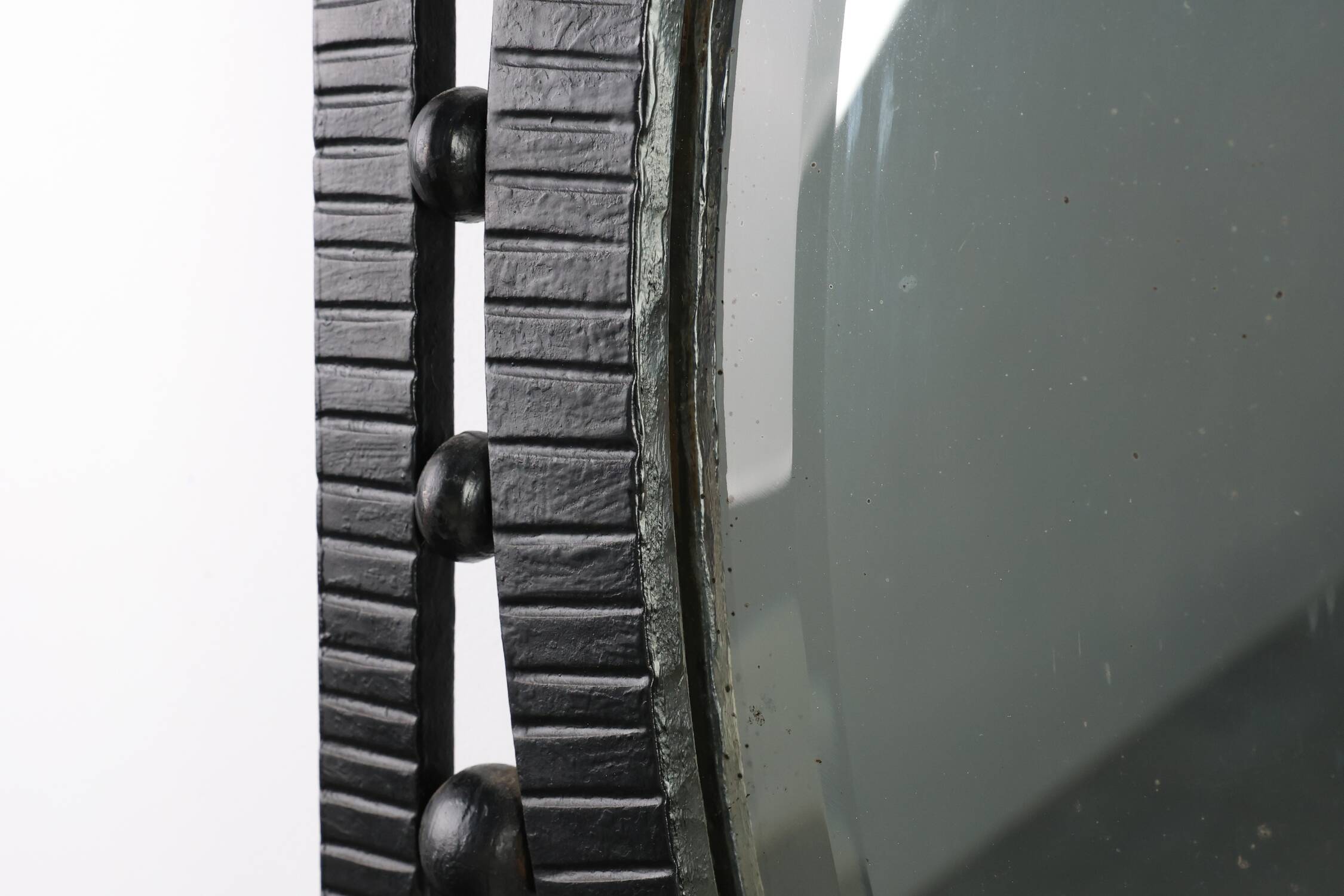 Art Deco Wrought Iron Mirror, France, 1925