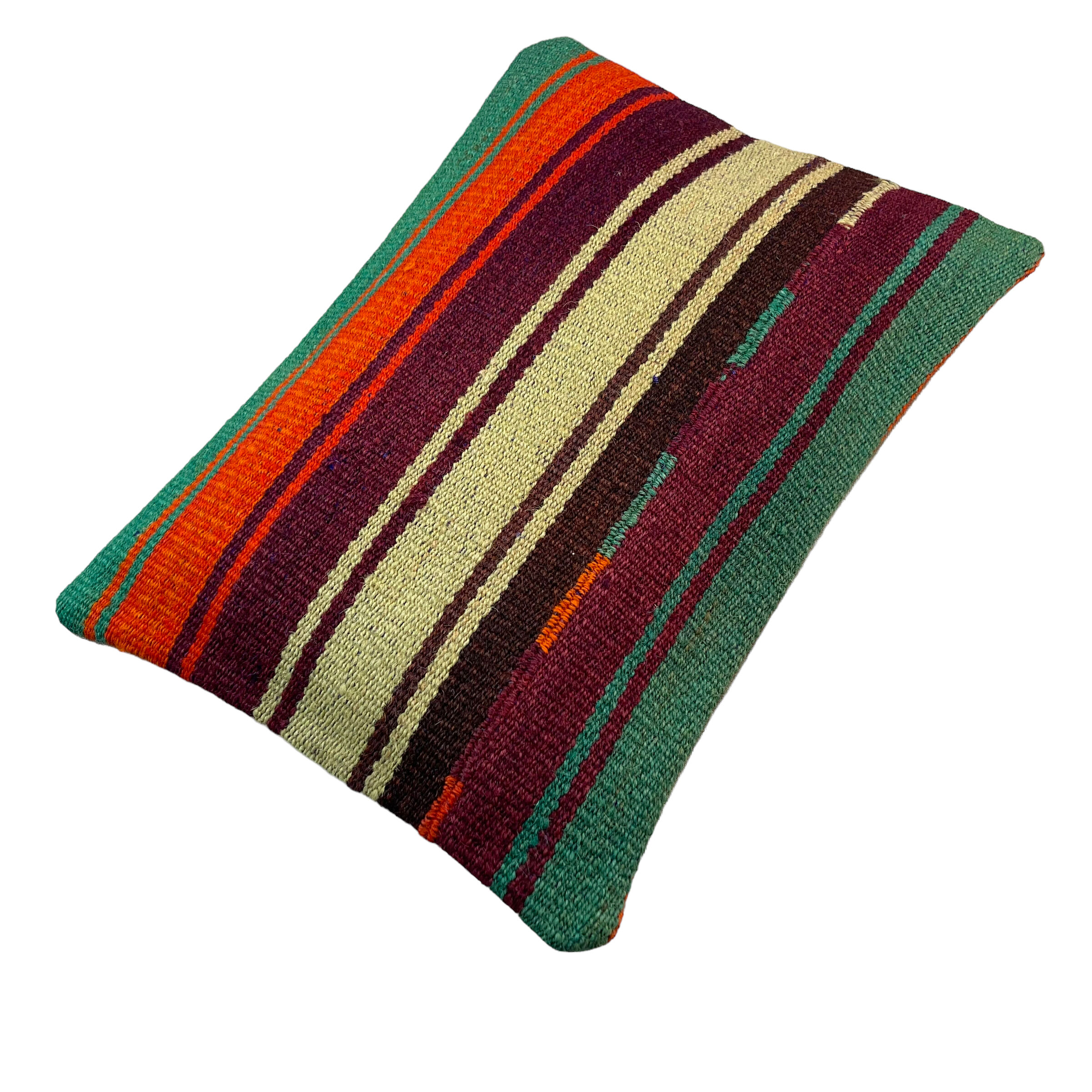 Vintage turkish kilim cushion cover, 30 x 50 cm