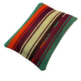 Vintage turkish kilim cushion cover, 30 x 50 cm