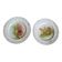 2 Assiettes décoratives à rebord ajourés