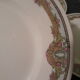 Set de 6 assiettes dessert fleurs  style art déco, porcelaine Limoges
