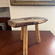 Small rustic farm stool