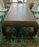 Large antique Chinese black table made of patinated solid wood.
