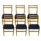 Scandinavian Ash Chairs, 1960s, Set of 6