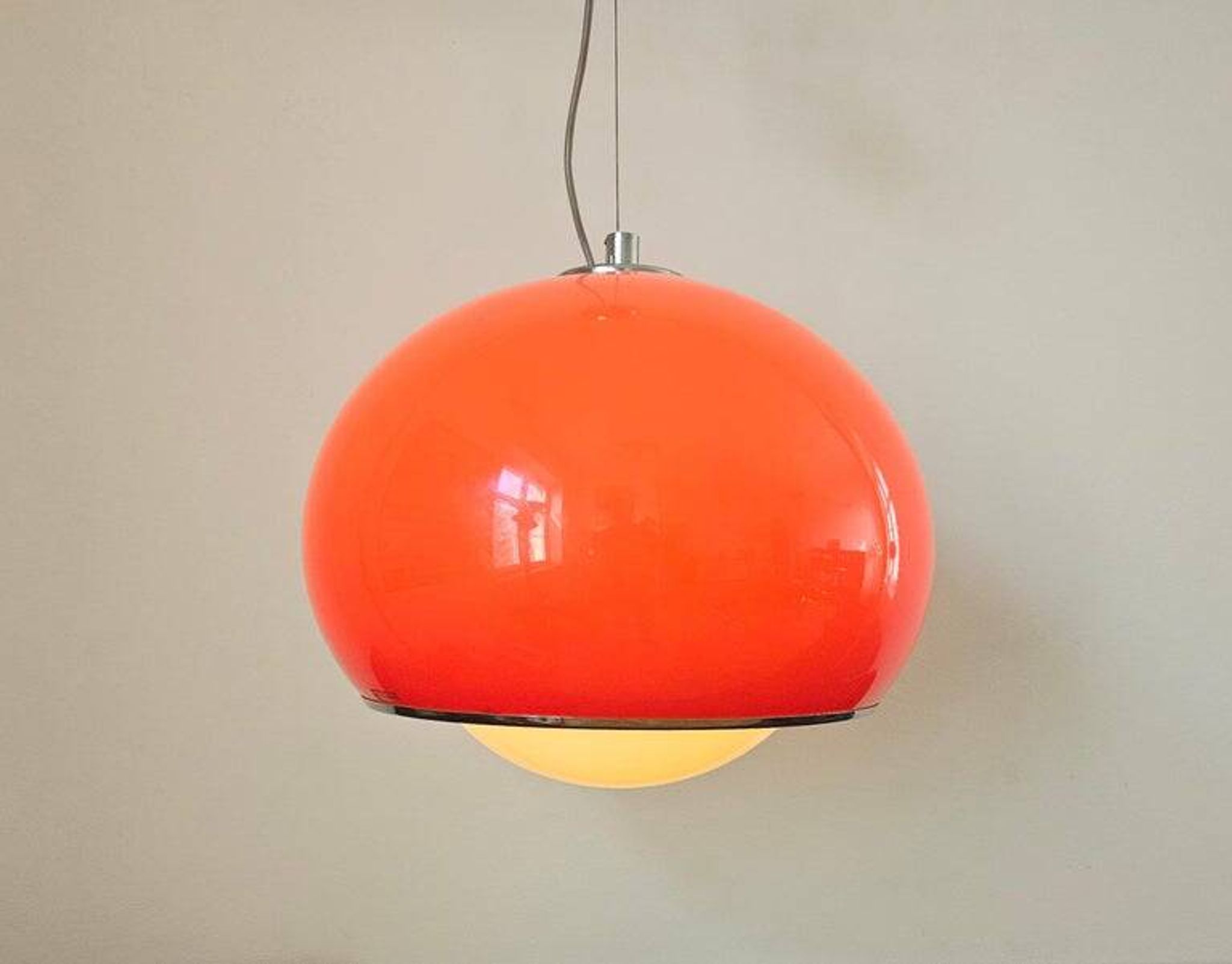 Suspension Meblo, Space Age, Harvey Guzzini, Italie, années 1970