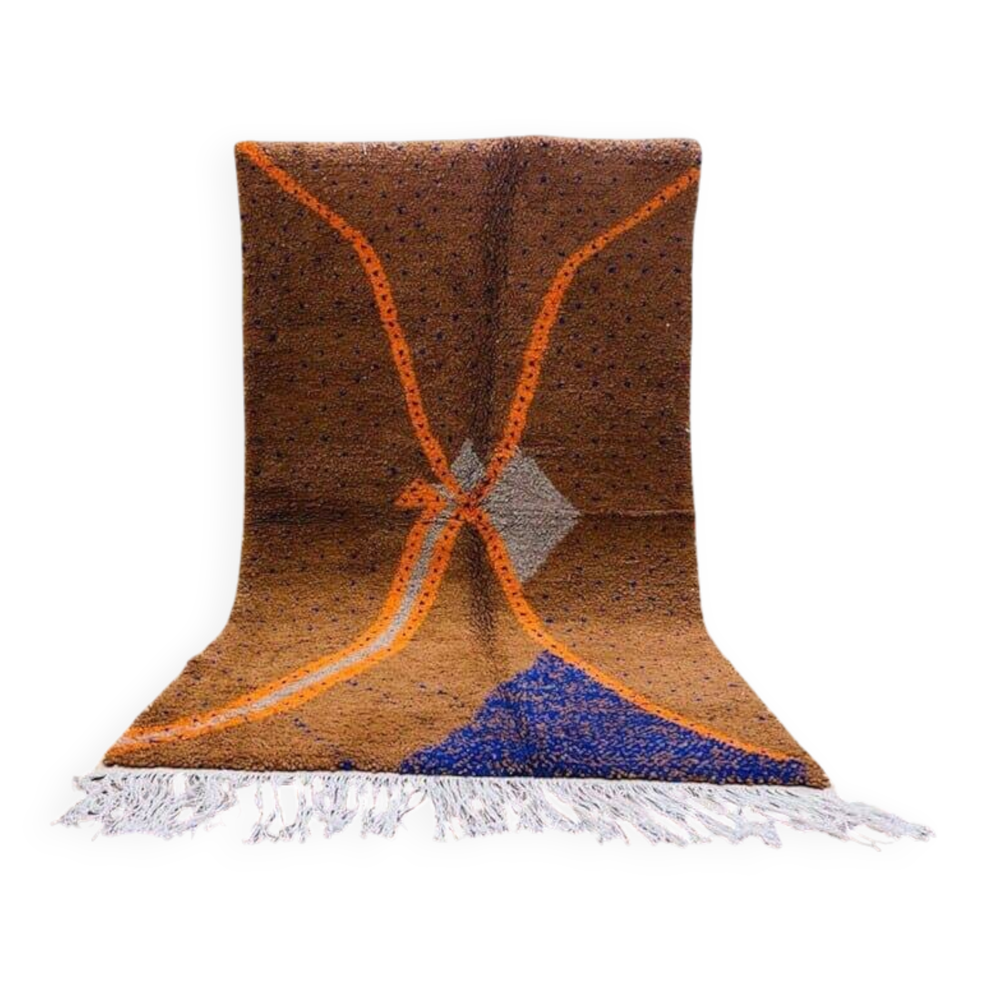 Tapis beni ouraine fait main taille 100 x 200 cm