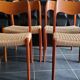 4 Niels Otto Møller model 71 chairs, Denmark 1950