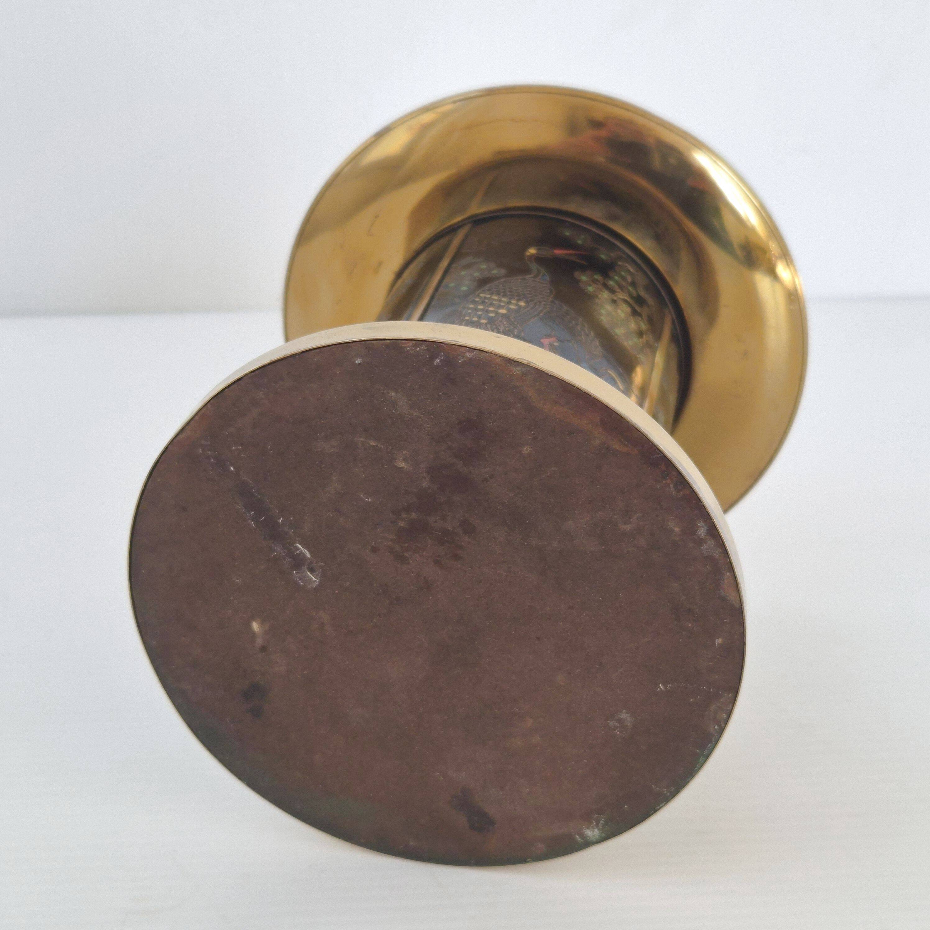 VINTAGE 1950 CIGARETTE DISPENSER PAGODA METAL & BRASS CIGARETTE HOLDER