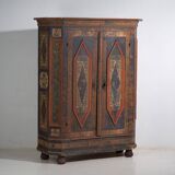 Polychrome wardrobe from Central Europe – Late 18th to early 19th century (c. 1780-1820)