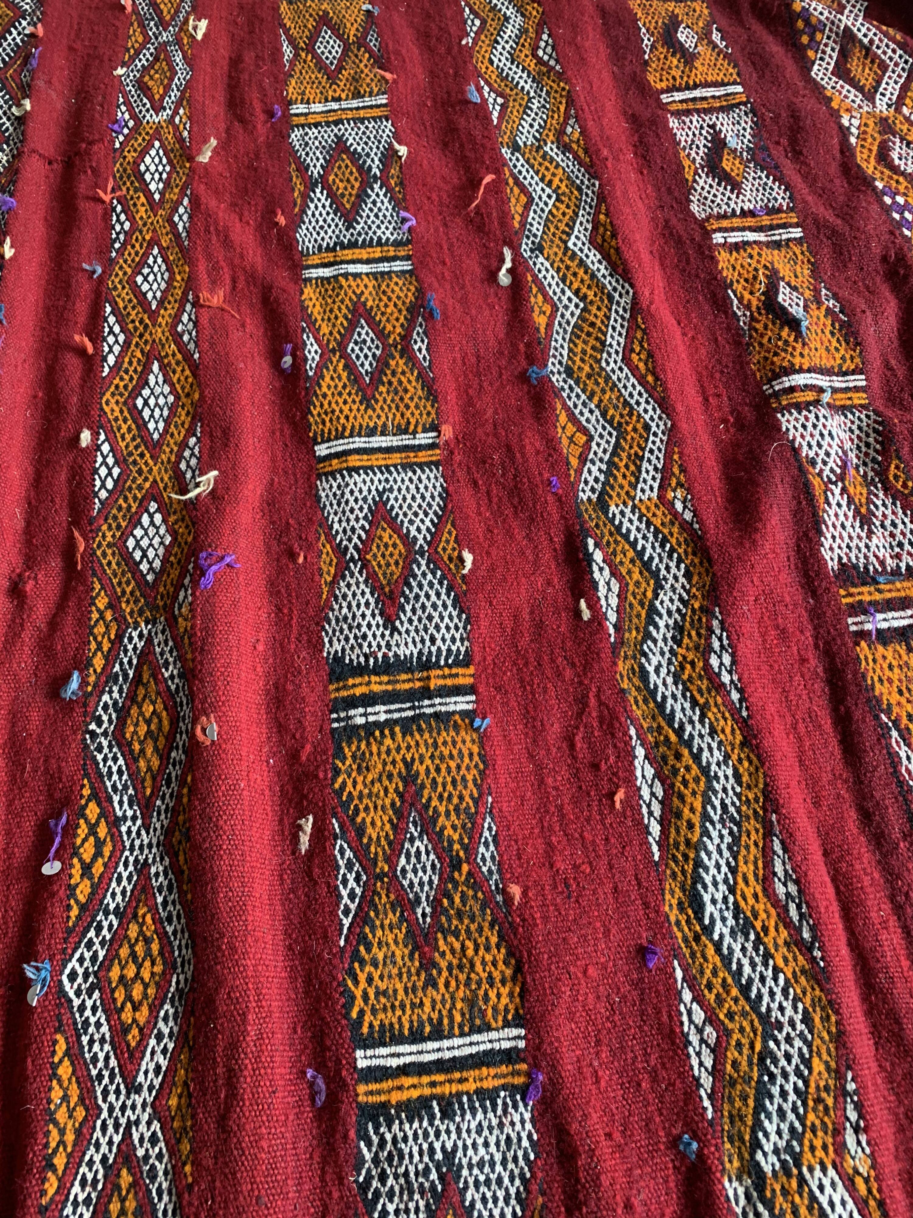 Hand-woven kilim carpet 167x122 cm