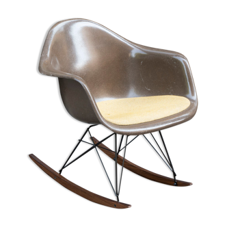 Rocking chair Seal Brown by Charles & Ray Eames - Herman Miller - Vintage
