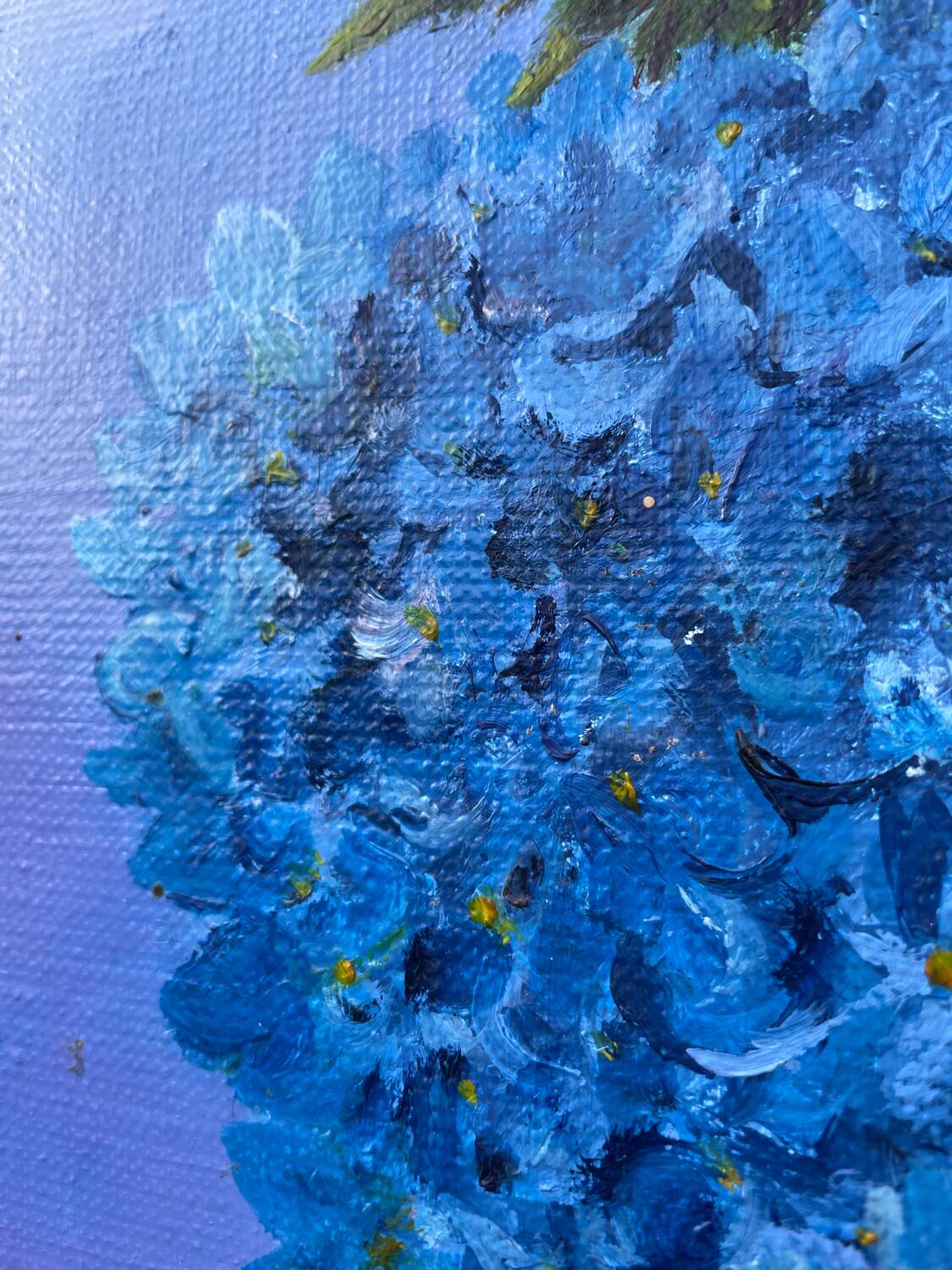 Tableau peinture bouquet de fleurs huile sur toile 