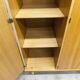 Scandinavian 3-door wardrobe in blond teak