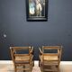 Ensemble de fauteuils provençaux antiques en bon état