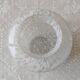 Grand vase verre de clichy blanc