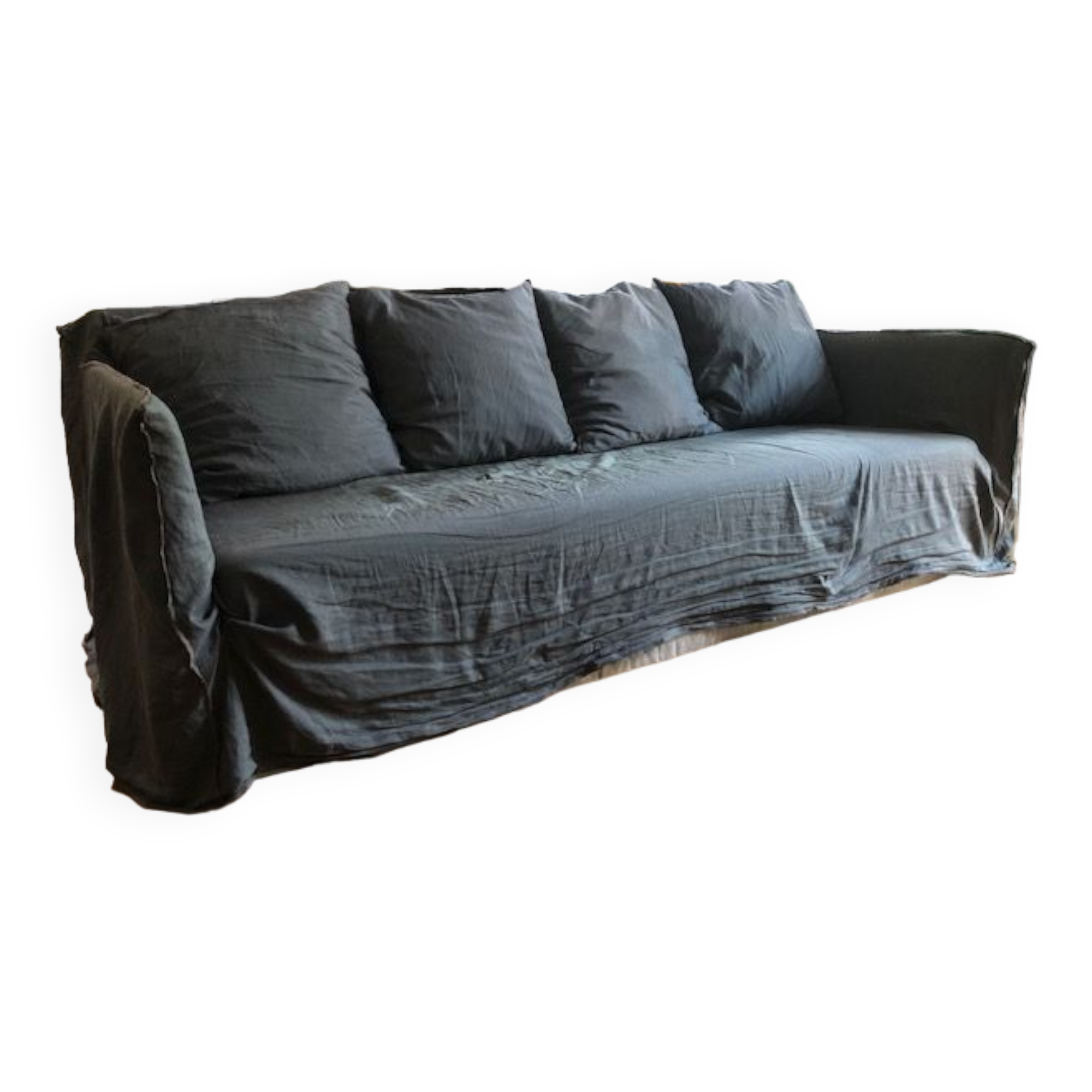 Sofa Gervasoni Ghost 12 gray green