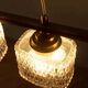Vintage glass suspension for dining table