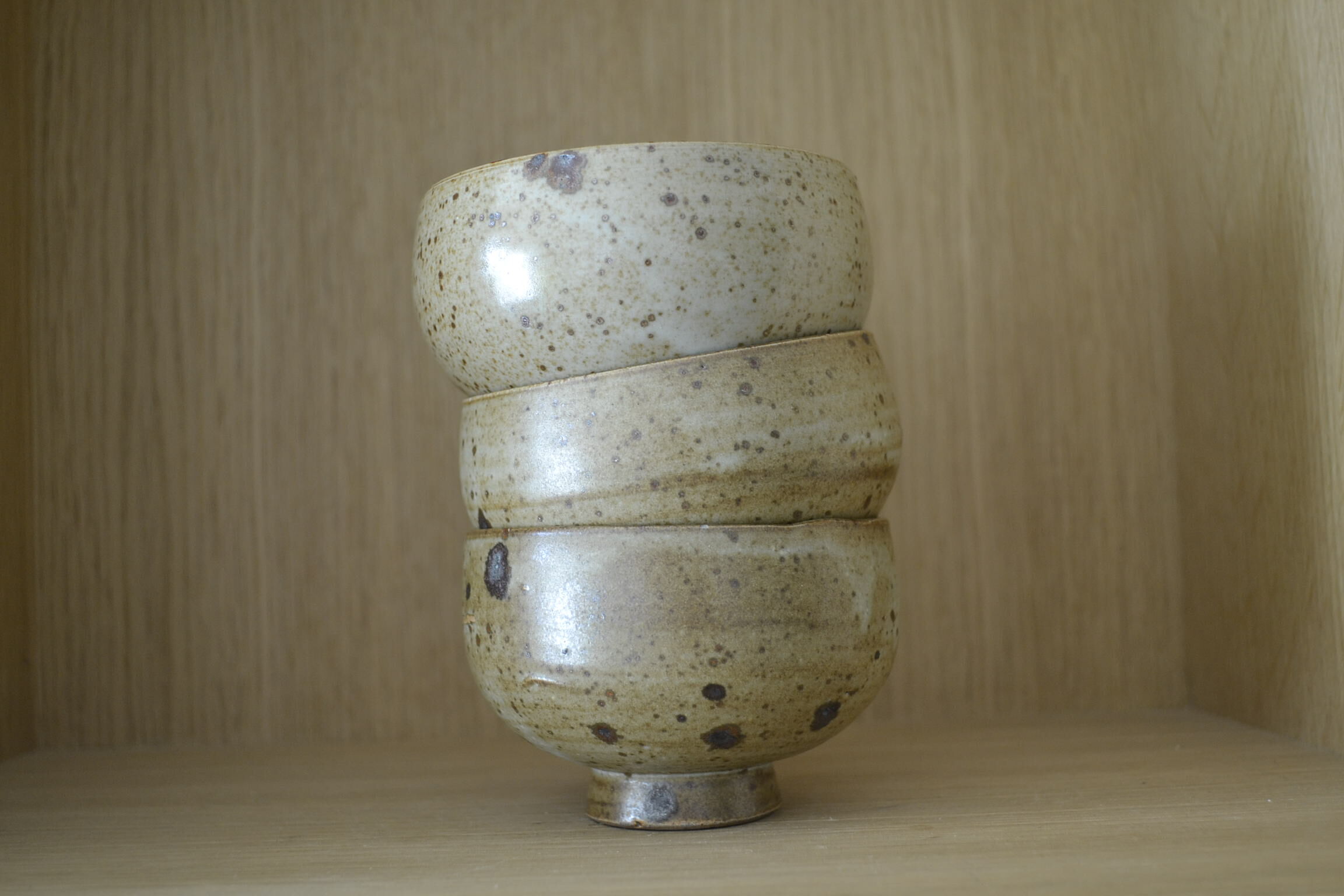 Speckled sandstone bowls