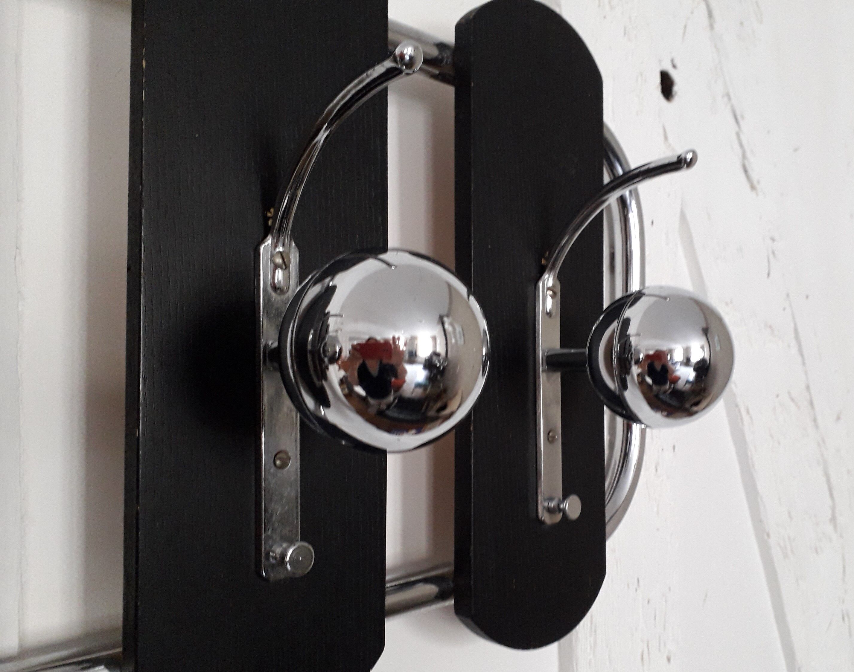 Vintage wall coat rack