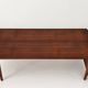 Table basse extensible en teck danois modèle PJ 56B par Grete Jalk, années 1960.