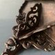 Small old wall console in carved wood, master harness, 19th century