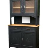 Parisian art deco buffet in solid walnut 1930