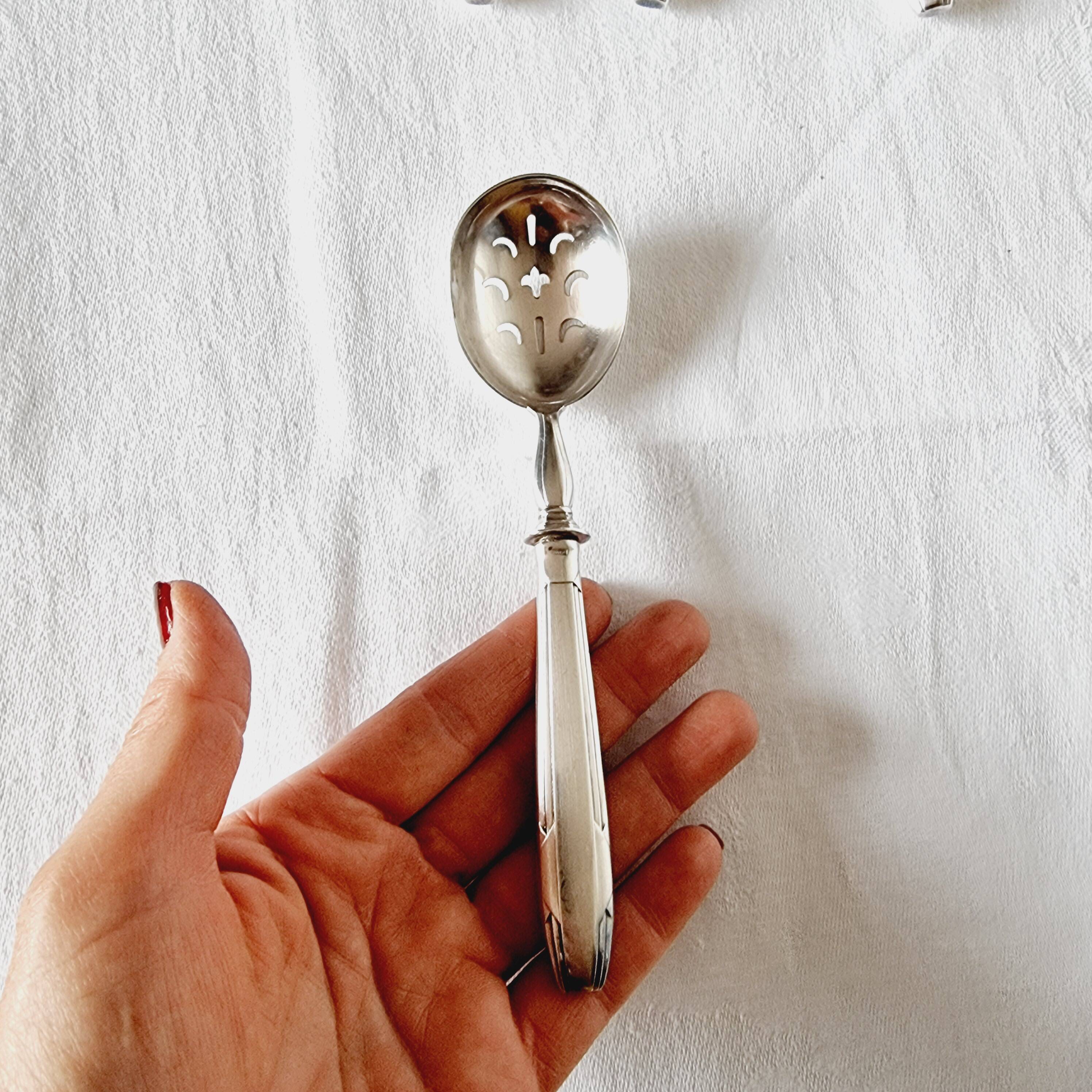 4 Art Deco Cubiertos to serve Postres or Frutas de Metal Plata de Principios S.XX