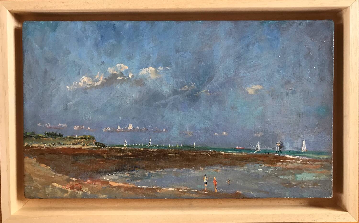 Oil on canvas by Gérard CARETTE (1943-2023). La Rochelle