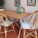 Set of 4 bistro chairs Maison Drucker from the 1990s.