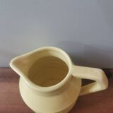 Carafe pichet pot à lait vintage jaune onnaing made in France