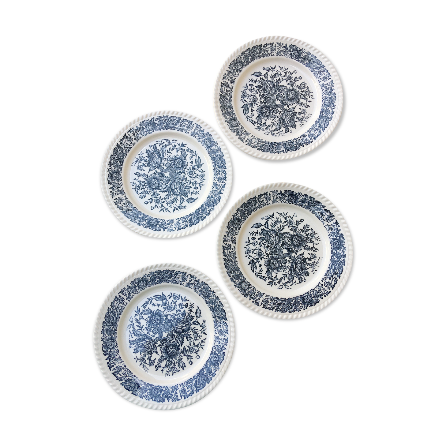 Vintage flower plates