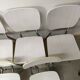 Lot de 9 chaises blanche en formica