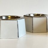 4 eggcups in ceramic period art deco